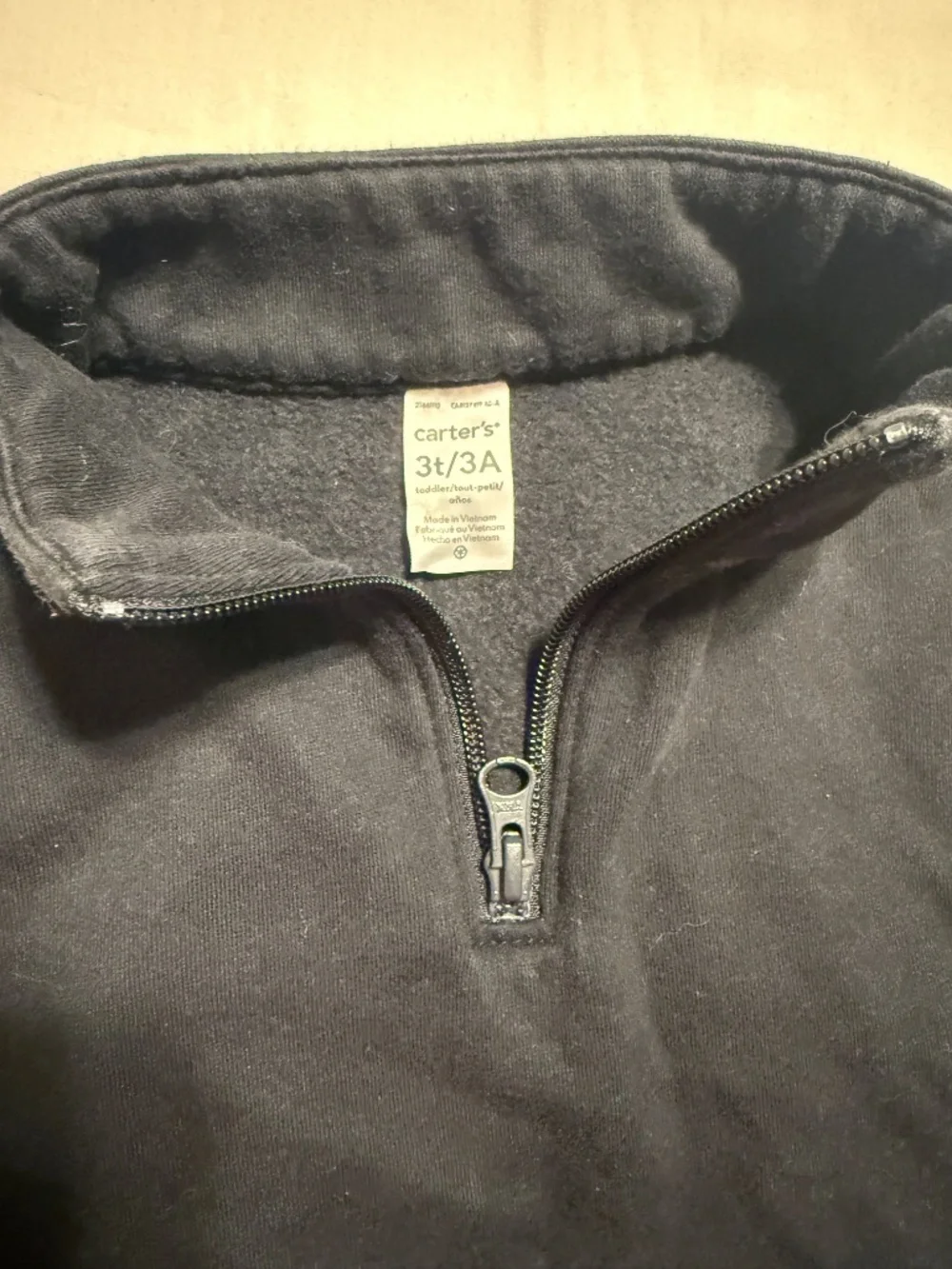Quarter Zip, Black, Sweatshirt